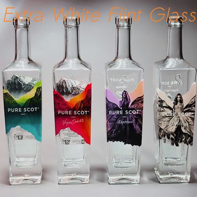 Bom preço garrafa de vidro do uísque 750ml feita de Flint Glass super alto on-line
