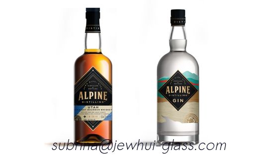 comprar 750ml Apline Whiskey  Glass Bottle -Customization, Super Flint Glass Bottle, American Rum online manufacture