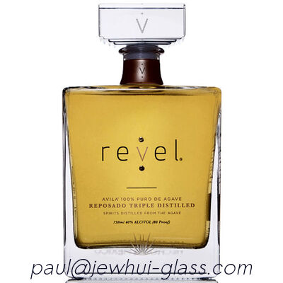 comprar Extra Añejo, Reposado, Tequila Prata Garrafa de Vidro, Garrafa de Vidro Super Flint com Rolhas de Vidro Fabricação em linha