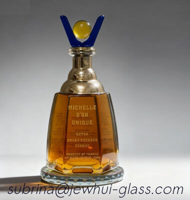 comprar Arman Vodka Brandy Glass Bottle em volta da garrafa dada forma 1000ML do álcool Fabricação em linha