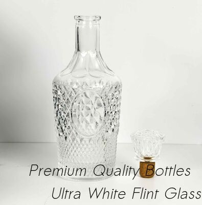 comprar Rolha de Vidro Cristal Garrafa de Brandy Decantador de Vidro Garrafa de Vidro Dourada Eletrodeposição Fabricação em linha