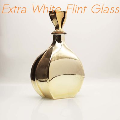 comprar Galvanização dourada da garrafa de vidro da garrafa da garrafa de Crystal Glass Stopper Brandy Glass online manufacture