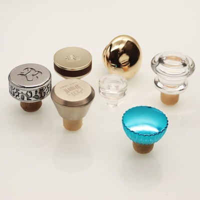 comprar Bujão da garrafa de vidro de fechamentos de garrafa do licor do GV com Cork Natural Cork sintético online manufacture