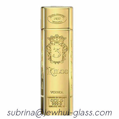 comprar Do vácuo feito sob encomenda da garrafa da vodca de 200ML 500ML impressão dourada da tela de Metalization online manufacture