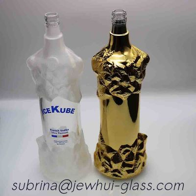 comprar Garrafa de vidro geada parcial 900g da vodca de Kube do gelo com fechamento de Guala online manufacture