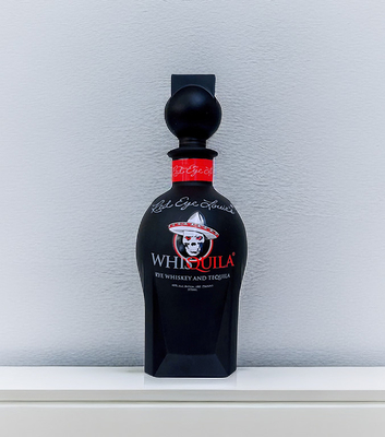Bom preço Garrafa de vidro do Tequila do OEM 375ml/rolha revestida preta imprimir/vidro da tela on-line