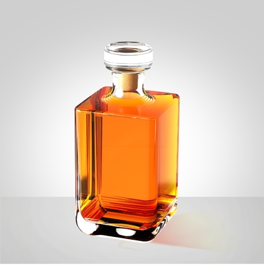 Bom preço garrafa de uísque 750ml/carimbo quente dourado/logotipo gravado/cortiça de madeira on-line