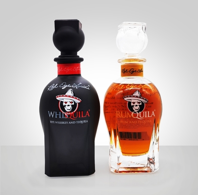 Bom preço 200ml personalizou a garrafa retangular Flint Glass Super White sem chumbo do licor on-line
