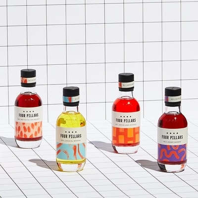 Bom preço 200 ml de garrafa de gin de vidro de quatro pilares on-line