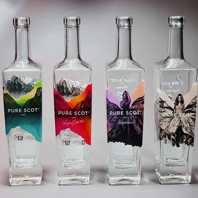 Bom preço garrafa de vidro do uísque 750ml feita de Flint Glass super alto on-line