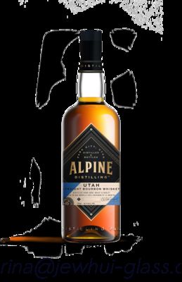 Bom preço 750ml Apline Whiskey  Glass Bottle -Customization, Super Flint Glass Bottle, American Rum on-line
