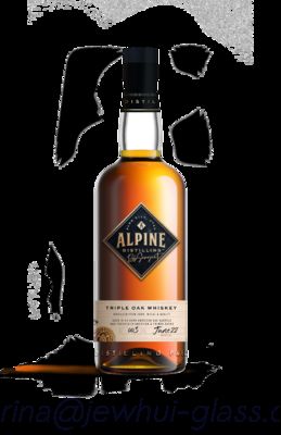 Bom preço 750ml Apline Whiskey  Glass Bottle -Customization, Super Flint Glass Bottle, American Rum on-line