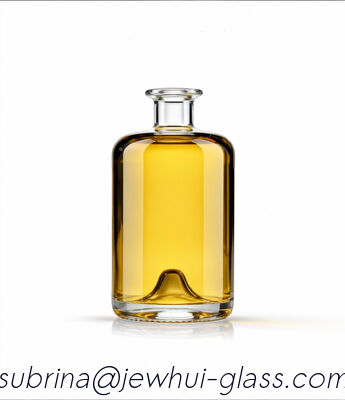 Bom preço Farmacêutico 75cl ou 70cl Rotunda com Push Up Premium Clear Whiskey Glass Flask on-line