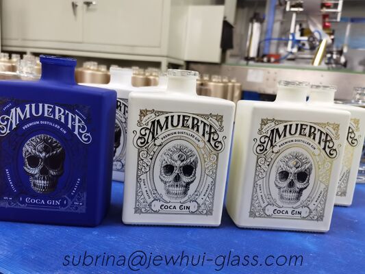 Bom preço Garrafa de Vidro Quadrada de Gin 750ml on-line