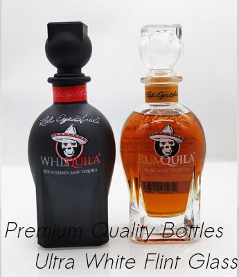 Bom preço Garrafa de vidro para rum e uísque de 375 ml on-line