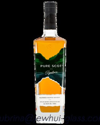 Bom preço 50 ml, 700 ml, 1000 ml, garrafas de vidro de uísque puro Scott on-line