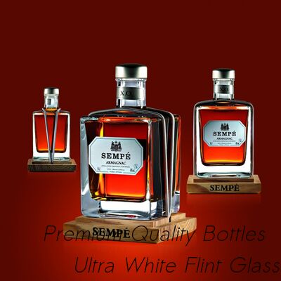 Bom preço Super Flint Diamond Cut Glass Decanter, XO, brandy, Vodka Liquor Gin Rum Tequila Whisky Brandy Spirit Garrafa de vidro com rolhas de vidro sólido on-line