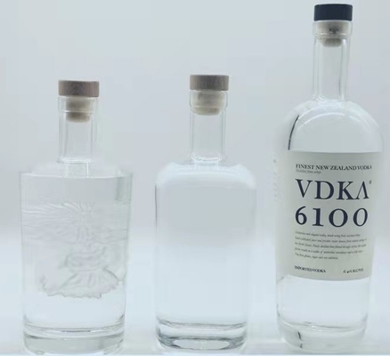 Bom preço Impressão gravada da tela da vodca de 1000ML 1750ML 3000ML garrafa vazia on-line