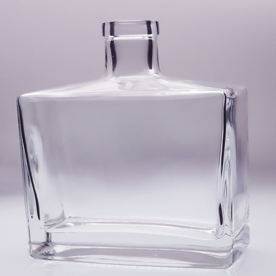 Bom preço Quadrado luxuoso 1200g do retângulo da garrafa de vidro do decalque durável elegante on-line