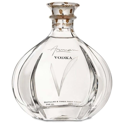 Bom preço Arman Vodka Brandy Glass Bottle em volta da garrafa dada forma 1000ML do álcool on-line