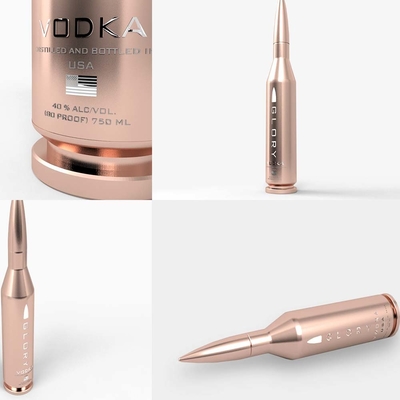 Bom preço garrafa de 3000ml 5000ml Glory Empty Vodka Bottle Laser Logo Golden Vacuum Large Vodka on-line