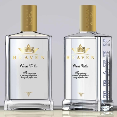 Bom preço A garrafa de carimbo quente 700ml da vodca do céu 500ml gravou o logotipo on-line