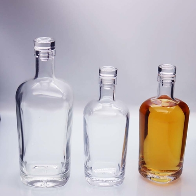 Bom preço garrafa do licor do retângulo 100ml de 200ml Mini Spirit Bottle Square Oval on-line
