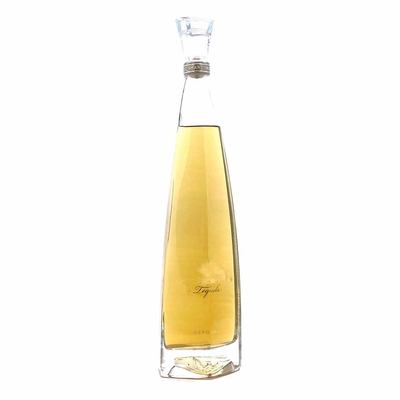 Bom preço Crystal Tequila Glass Bottle Gold 500ml malogrado 700ml 1750ml on-line