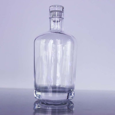 Bom preço Garrafa da vodca do vidro do uísque de Bourbon XO Mini Spirit Bottle Oval Crystal on-line