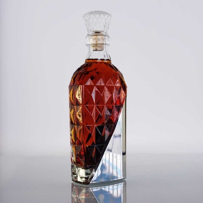 Bom preço Vácuo da garrafa de vidro do uísque da vodca de XO que galvaniza as garrafas de vidro de 1 licor do litro 22mm on-line