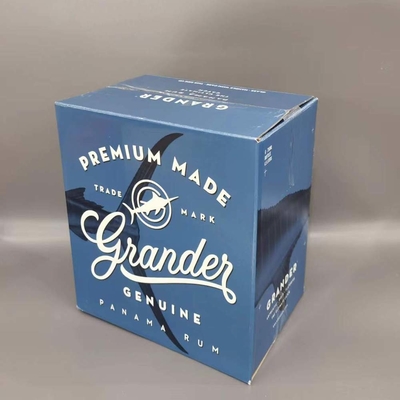 Bom preço O conhaque colorido Brandy Liquor Packaging Box 6 de FDA embala o logotipo do laser on-line
