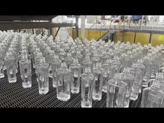 OEM garrafa de vidro de uísque estampado a quente garrafas de uísque decorativas